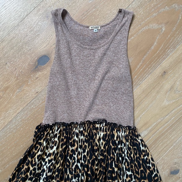 Bacon and Baxis ASOS Animal Leopard Print Tank Dress Two Toned Medium - Picture 2 of 3